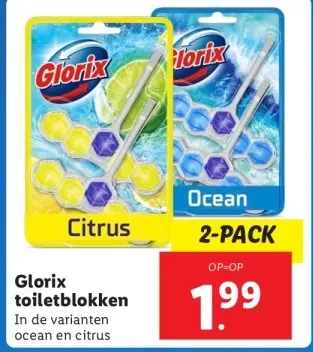 Aanbieding: Glorix toiletblokken
