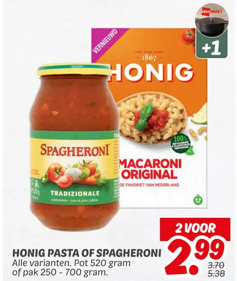 Aanbieding: Pasta of Spagheroni