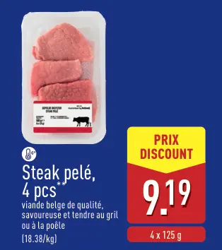 Offre: Steak pelé