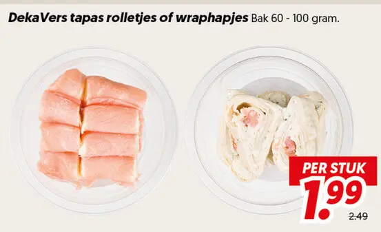 Tapas rolletjes of wraphapjes