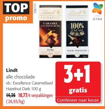 Promotie: alle chocolade