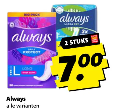 Aanbieding: Always maandverband