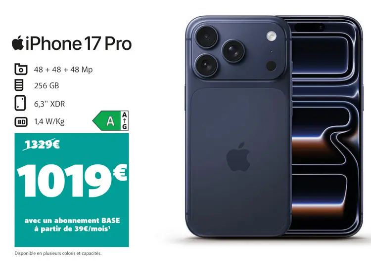 Offre: iPhone 17 Pro
