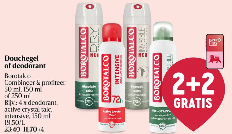 Promotie: Douchegel of deodorant