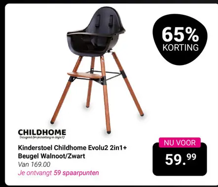 Aanbieding: Kinderstoel Childhome Evolu2 2in1+ Beugel Wal