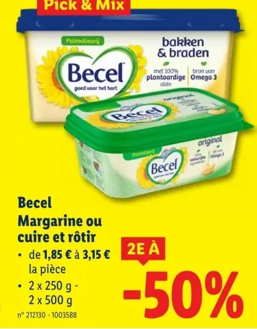 Offre: Margarine ou cuire et rôtir