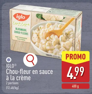 Offre: Chou-fleur en sauce à la crème