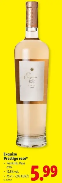 Promotie: Exquise Prestige rosé