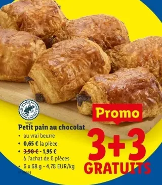 Offre: Petit pain au chocolat
