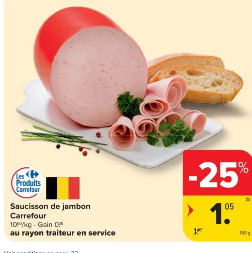 Offre: Saucisson de jambon