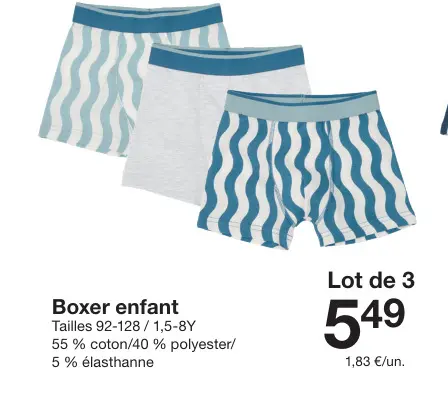 Offre: Boxer enfant