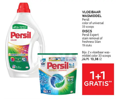 Promotie: Persil liquid detergent and discs