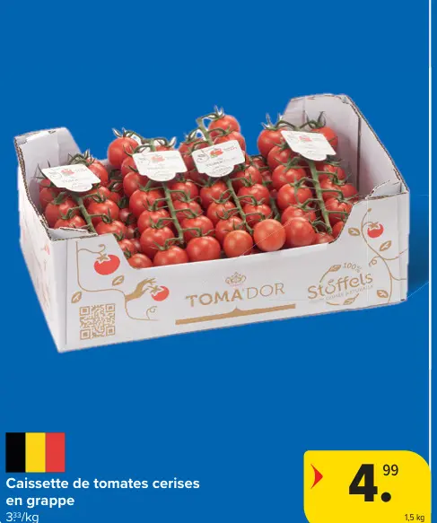 Offre: Caissette de tomates cerises