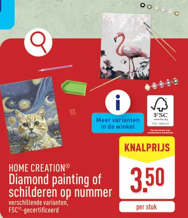 Aanbieding: Diamond painting of schilderen op nummer
