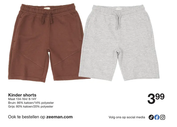 Promotie: Kinder shorts
