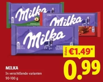 Aanbieding: Milka
