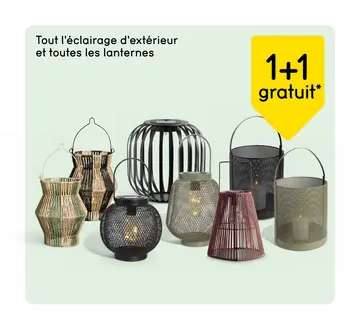 Offre: Tout l'éclairage d'extérieur et toutes les lanternes