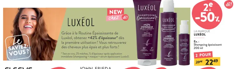 Offre: Shampoing épaississant