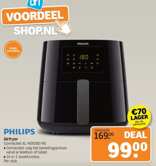 Aanbieding: Airfryer Connected XL HD9280/90