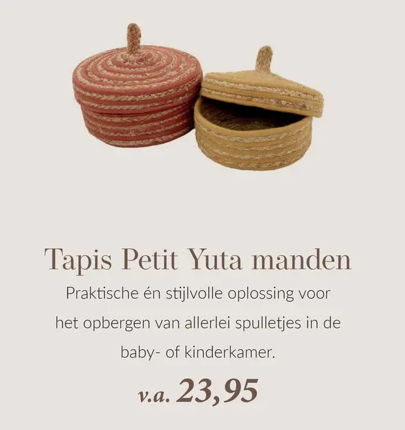 Aanbieding: Tapis Petit Yuta manden