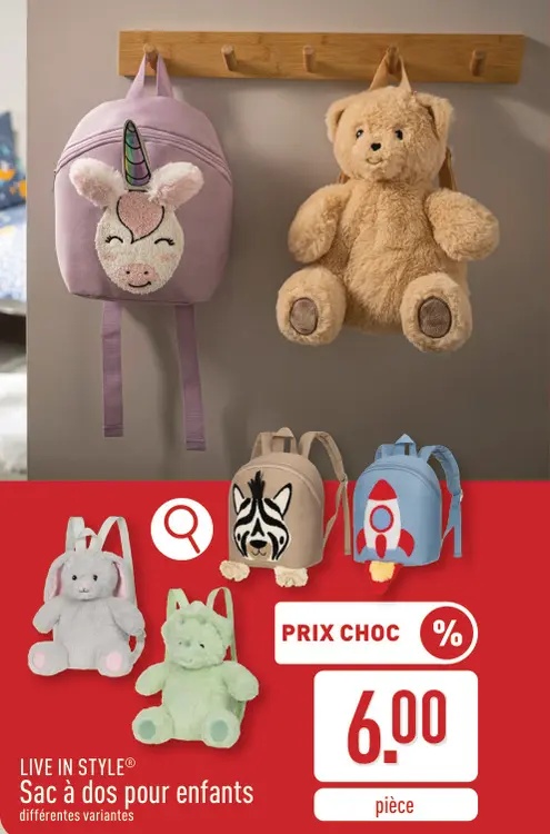 Offre: Sac à dos pour enfants