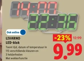 Aanbieding: LED-klok