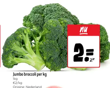 Aanbieding: Jumbo broccoli per kg