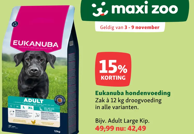 Aanbieding: Eukanuba hondenvoeding