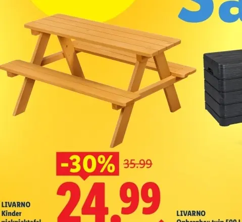 Aanbieding: Kinder picknicktafel