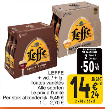 Offre: Leffe Toutes variétés Alle soorten