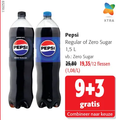 Promotie: Regular of Zero Sugar
