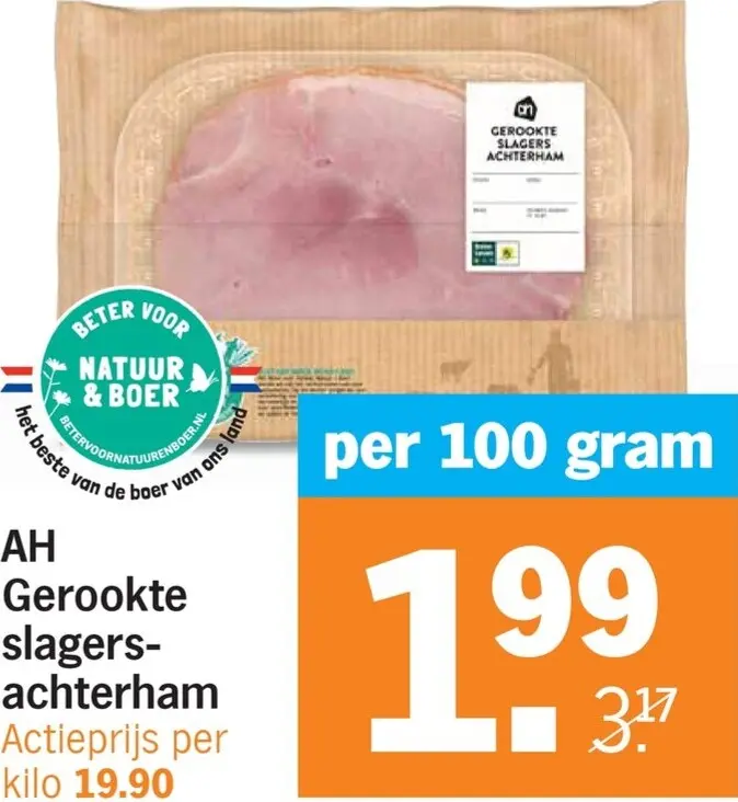 Aanbieding: Gerookte slagers-achterham