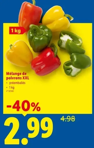 Offre: Mélange de poivrons XXL
