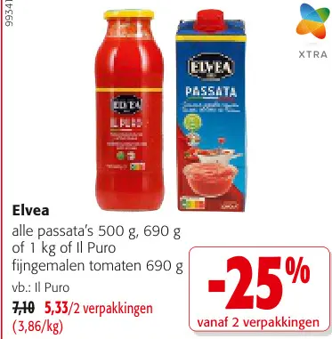 Promotie: alle passata's of Il Puro fijngemalen tomaten