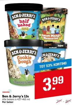 Aanbieding: Ben & Jerry's IJs