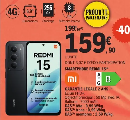 Promotie: Smartphone REDMI 15