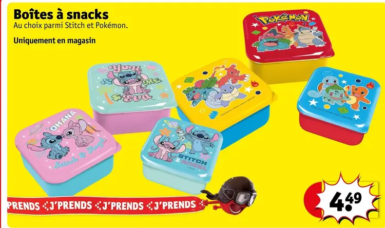 Offre: Boîtes à snacks
