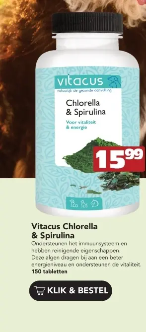 Aanbieding: Vitacus Chlorella & Spirulina