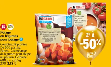 Offre: Potage ou légumes pour potage