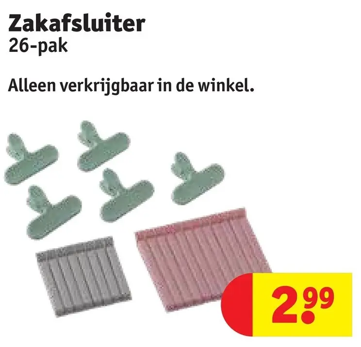 Promotie: Zakafsluiter