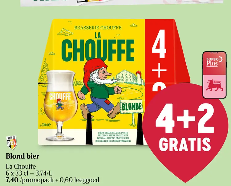 Promotie: Blond bier La Chouffe