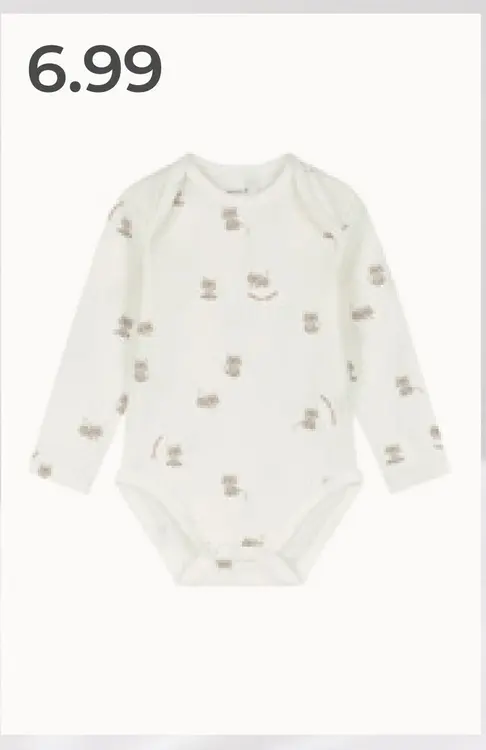 Aanbieding: Baby romper met lange mouwen