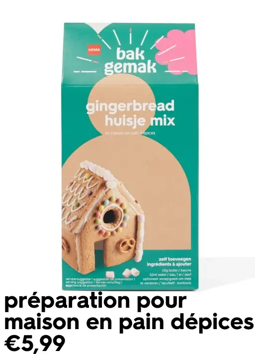 Offre: préparation pour maison en pain dépices