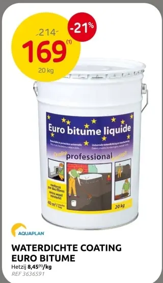 Promotie: Waterdichte coating euro bitume