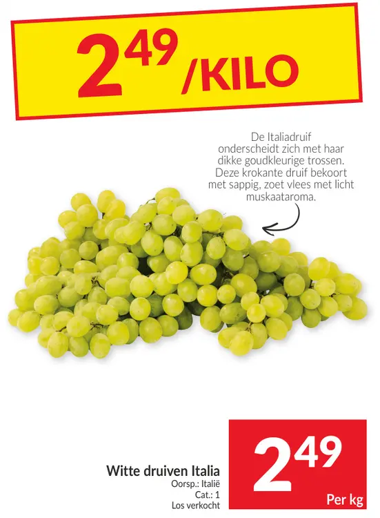 Promotie: Witte druiven Italia