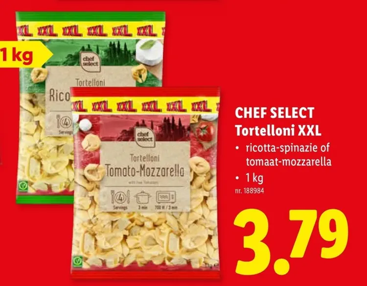 Promotie: Tortelloni XXL