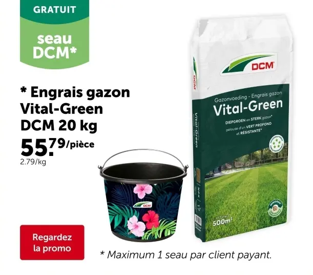 Offre: Engrais gazon Vital-Green
