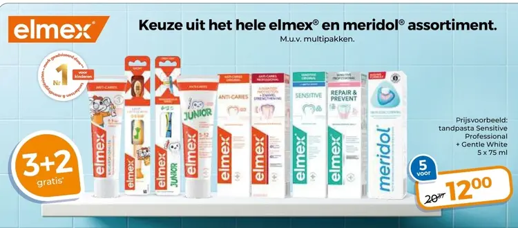 Aanbieding: Elmex en meridol assortiment