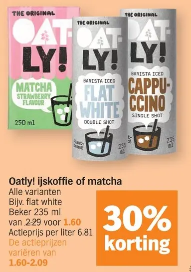 Promotie: Oatly! ijskoffie of matcha