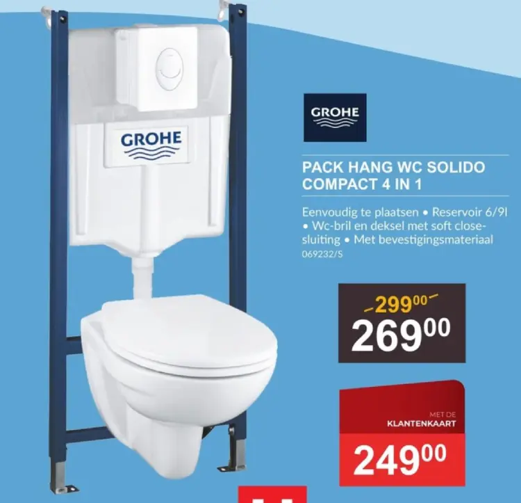 Promotie: Pack hang wc solido compact 4 in 1